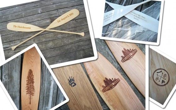 Laser engraved Badger Paddles - larger designs, phrases, and images.